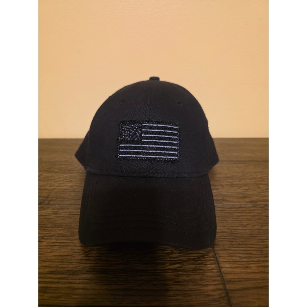 H3 Headwear Mens Black American Flag Patch Snapback Baseball Hat Tactical Cap